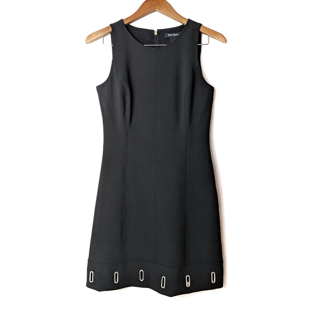 WHBM Grommet Hem Black Sleeveless Dress Size 0
